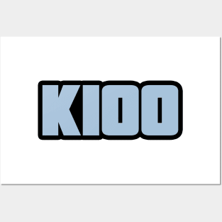 K100 blue Posters and Art